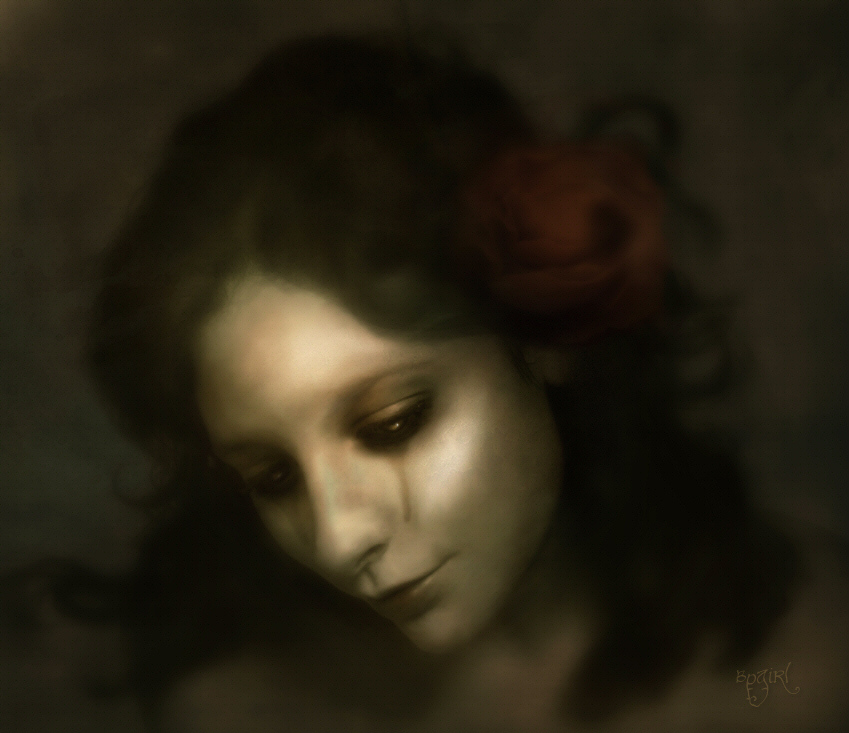 Our Lady, Sorrow, processing by Toni Matthews - El. I really like the images/paintings where the face stands out and everything around it is blurred, so that's the inspiration. :)

+ + +

Sources for creating this image include the following:

Odessa11stock, KevLewis, resurgere, and Synthexstock at DeviantART. Image editing software. In People