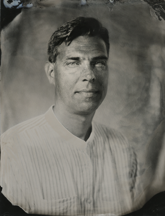 Me, photography by Svend Videbaek. My thanks go out to the Tintype Studio of Toronto. They had a tent booth at an art fair at Toronto's City Hall last week. Real tintypes made on the spot, while you wait. An opportunity not to be missed!. Old box camera, old brass lens. Tintype. In People, Portrait, Male