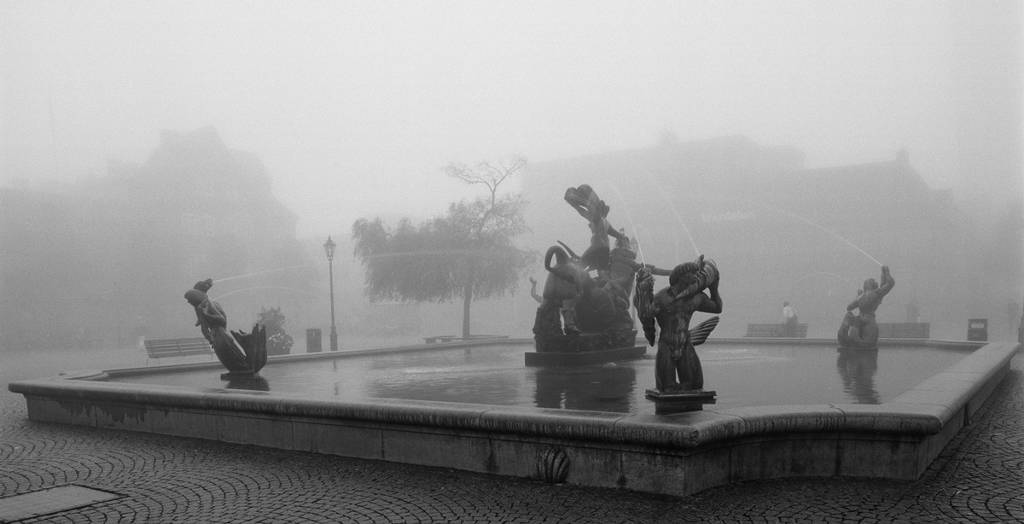 One Morning In Halmstad 3, photography by Svend Videbaek. Hasselblad, 40 mm. In Construction, Edifice, Monument