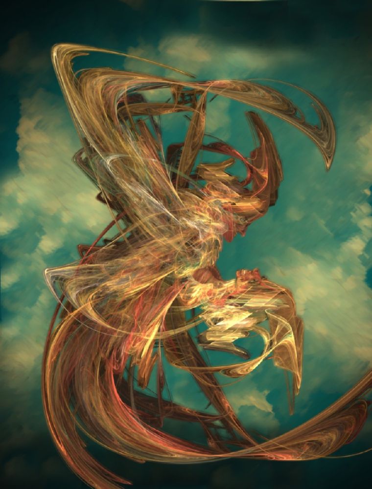 Seduction, painting by Ian Polkey. digital painting with fractal elements. In People, Body part