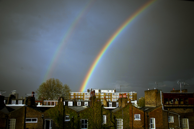 End of the Rainbow, photography by Sam Knight. Canon EOS 40D, Sigma 10-20mm, Tripod. In Nature, Weather