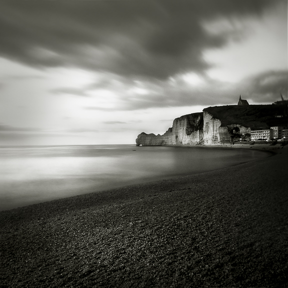 night in Etretat III, photography by Karmen Orlic Grzetic. Olympus E-1,14-54 lens. Ps. In Nature, Scenery, Waterscape