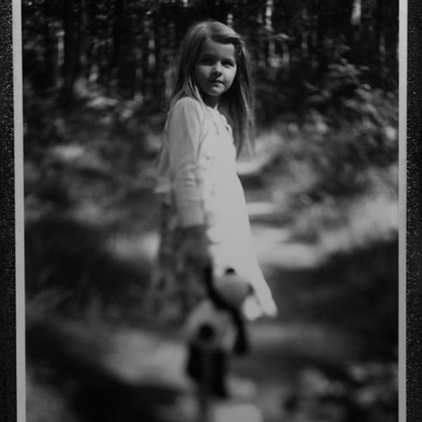 Portrait Of A Girl, photography by Deborah Parkin. toyo-Field 45A. fuji FP-100B45 instant b&w film. In People, Infant, children, Girl