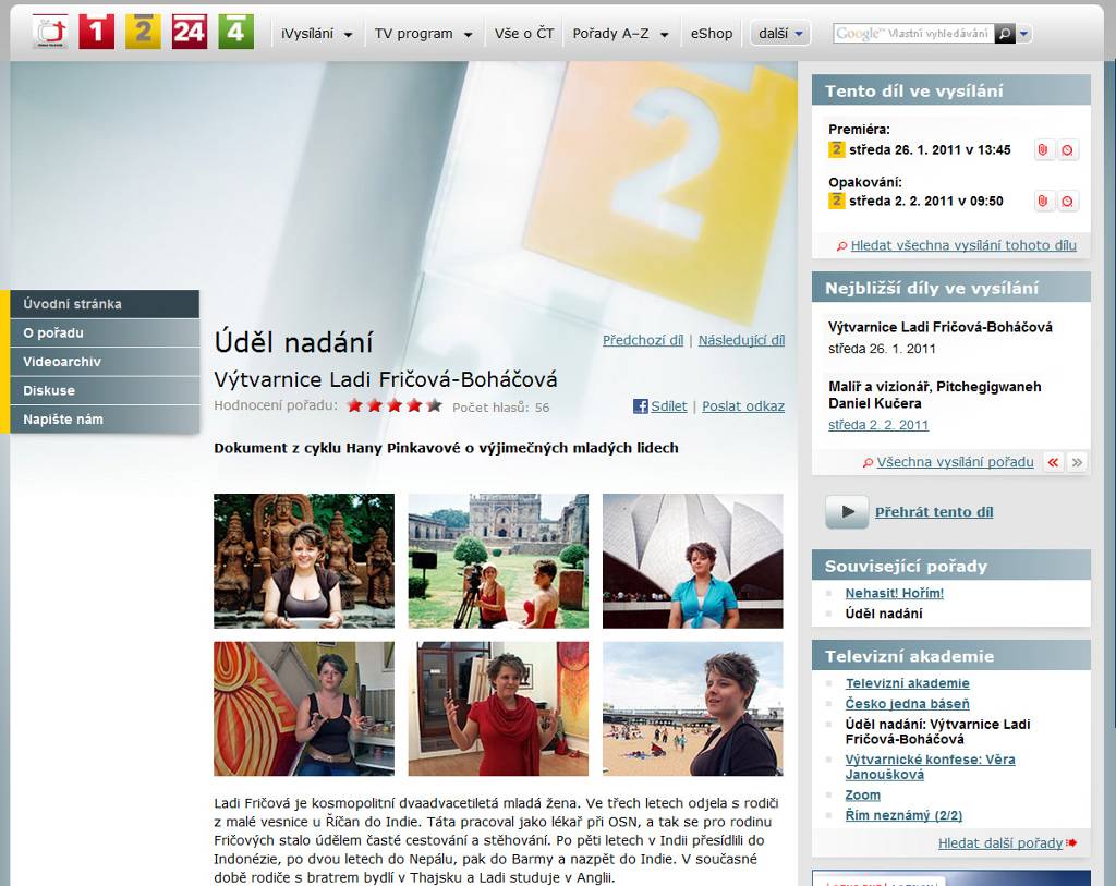 Ladi Tv Documentary, Artwork by Ladi. A documentary about me and my work just aired today in the Czech Republic and here is a link to the official channel site where you can watch it:

http://www.ceskatelevize.cz/ivysilani/10267571169-udel-nadani/210572230830004-vytvarnice-ladi-fricova-bohacova/

Please be awesome and leave some positive votes on it (in the x/5 stars at the top) 

Subtitles coming soon!. tv documentary