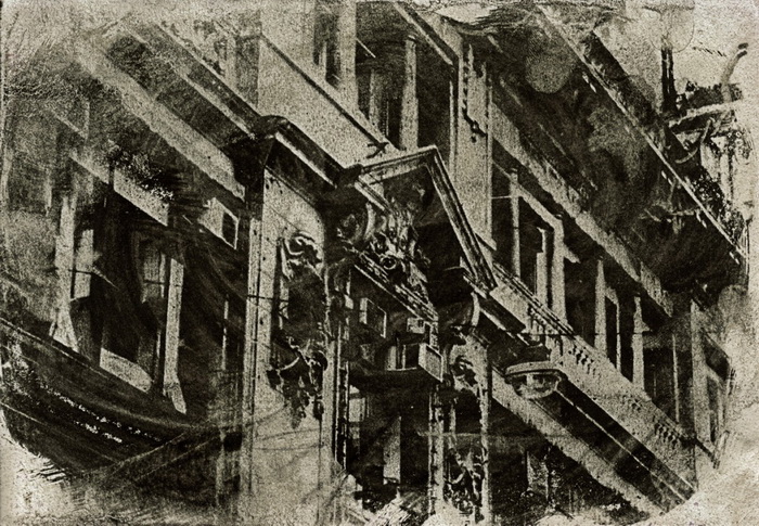 Bsas Tango Bichromate Gum, Artwork by Silvino Gonz&aacute;lez Morales. Bichromate gum form one of my b&w film negatives.. b&w film,enlarger,dark room,acetate,fabriano paper,bichromate gum,glass,sun. Bichromate gum