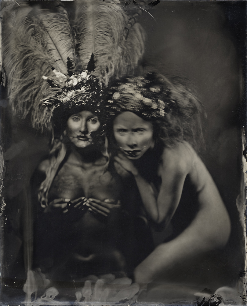 091013-0002, photography by Igor Vasiliadis. Sinar P2 + Voigtlander 6.8/16. Wet plate on blackened silver. In People, Nude