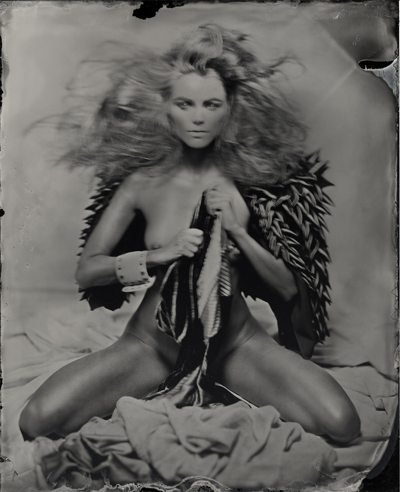 110323-0002, photographie de Igor Vasiliadis. Sinar P2 8x10. Wet plate on blackened silver. Dans Gens, Nu, Femme