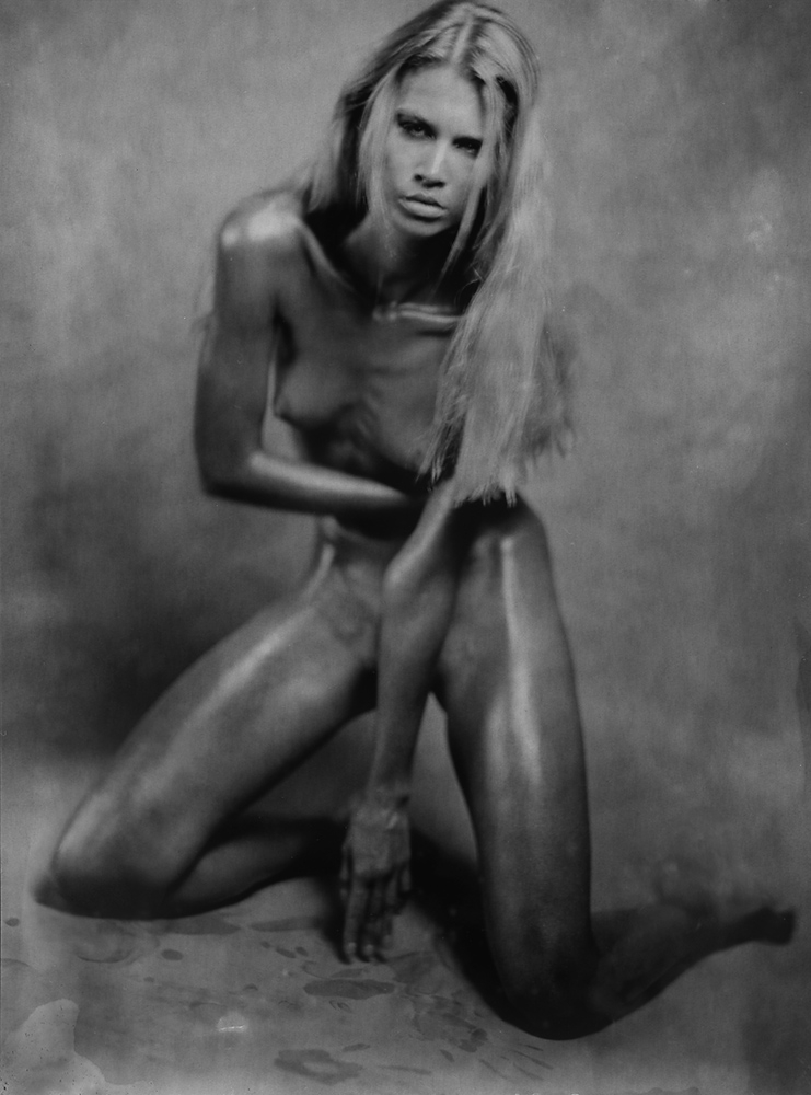 110726-0001, photographie de Igor Vasiliadis. Sinar P2 + Voigtlander 16. Dry non-sensibilized emulsion 8x10. Dans Gens, Nu, Femme