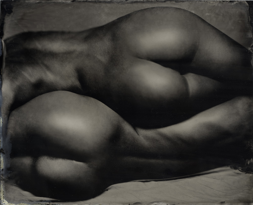 110909-0002, photographie de Igor Vasiliadis. Sinar P2 8x10. Wet plates on blackened silver. Dans Gens, Nu, Femme