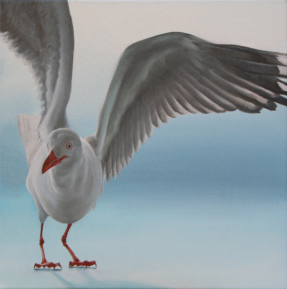 Gullible, painting by Cathryn Mc Ewen. In Nature, Animal