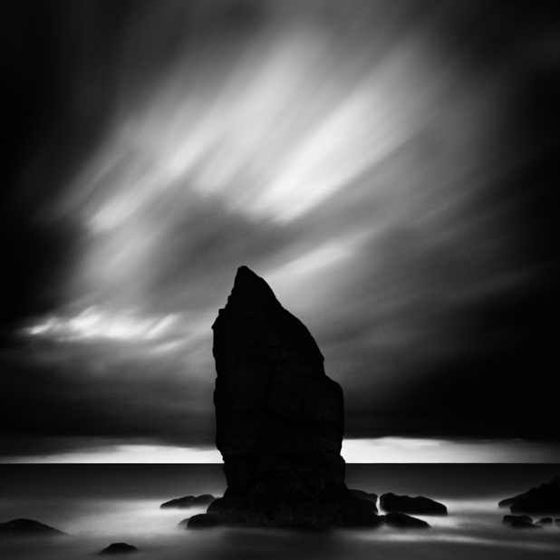 40D. long exposure. In Nature, Scenery, Waterscape. Menhir, photography by Alberto Llamazares. Image #204456