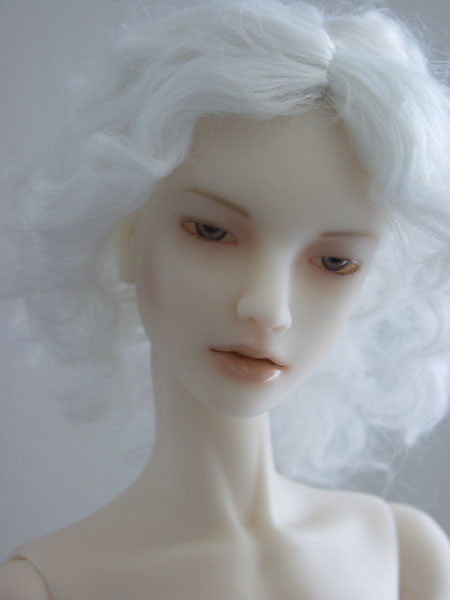 Nikita II, sculpture by Eva Wilson. the 2010 KV2 sculpt in a luminescent resin, my dolls are sculpted in clay, then I pour silicone molds and finally cast the dolls in resin. In People, Character, Doll, figure