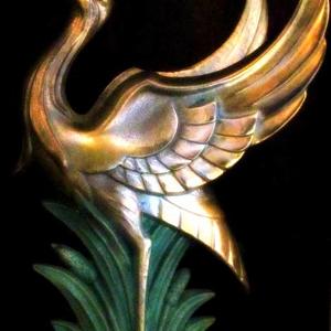 Oiseau En Bronze D&eacute;tail D'Un Serre-Livre Art D&eacute;co En Marbre by Marie Bousquet (bleumarie)