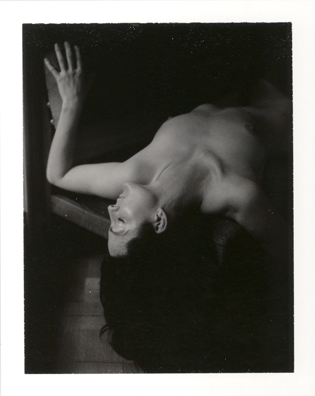 .twist in my sobriety., photography by Irene Wahlen. polaroid 600 se. polaroid 664. In People, Nude