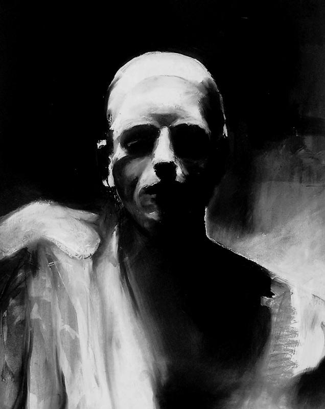 Untitled, painting by Oliver Zeidler. Paintings - Acrylic Color on Wood - Real / Figures &copy; by Oliver Zeidler, M&uuml;nster, 2004 Original Size: 70 x 100 (sold)

Featured at deviantART:
http://news.deviantart.com/article/54867
Tribute to BLACK AND WHITE - Inspiring Art

Featured at artlimited:
http://projects.artlimited.net/p-item.php?prj=19&lg=en
Black & White - No colour pictures allowed. Acrylic Color. In People