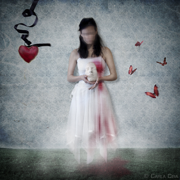 Ruptured Heart Theory, processing by Carla Ceia. Model is from http://tess-stock.deviantart.com/
Butterflies from http://shoofly-stock.deviantart.com/
Heart from http://kuschelirmel-stock.deviantart.com/
The rest is from http://www.sxc.hu
:). Adobe Photoshop CS3. Photomanipulation. In People, Character
