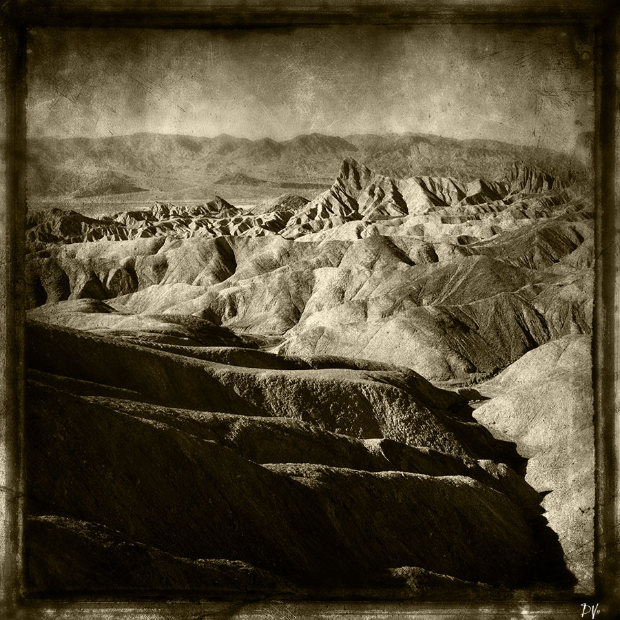Good Afternoon Zabriskie, photography by Dee Vee. Zabriskie Point, Death Valley. lumix gf1. CS5  / Lightroom. In Nature, Element, Earth