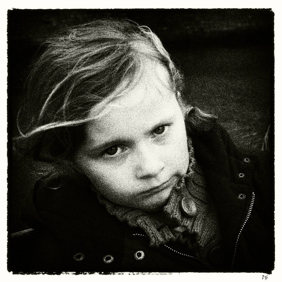 La Petite Fille A Bruges, photography by Dee Vee. Bruges. Olympus e1. CS5  / Lightroom / Nik Silver Efex. In People, Character