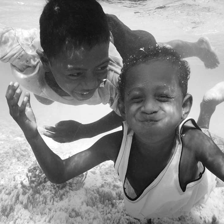 Children Of Papua, photography by Hengki Koentjoro. In Nature, Scenery, Waterspace