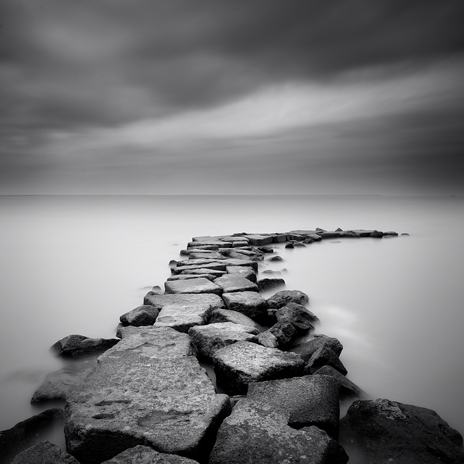 Chocolate pier 2, processing by Marc Brouquet. In Nature, Scenery, Waterscape
