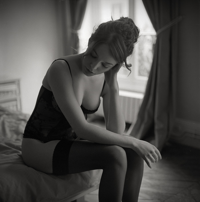 Slipping Away, photography by Jan Scholz. juliette @ paris. rolleiflex 2.8F. available light. In People, Portrait