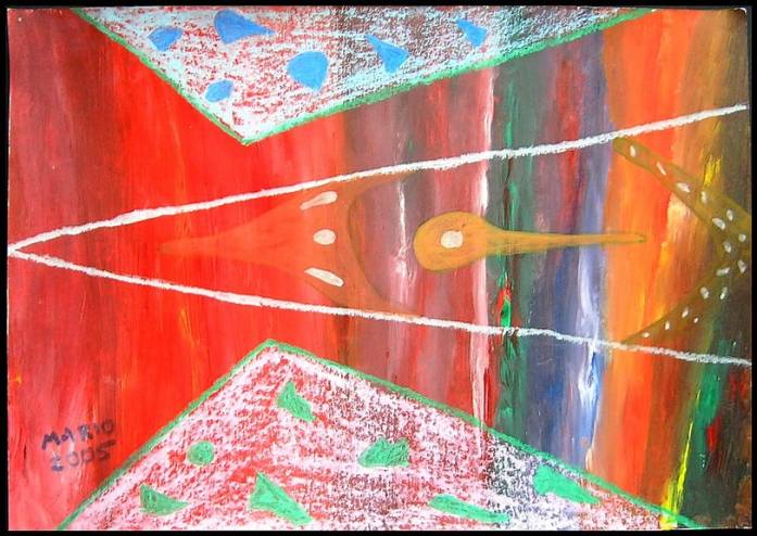 St.Hills Of Aborygens, painting by Marius Van Migdal. painting,airbrushing,oil pastels,acrylic and oil farbs. traditional