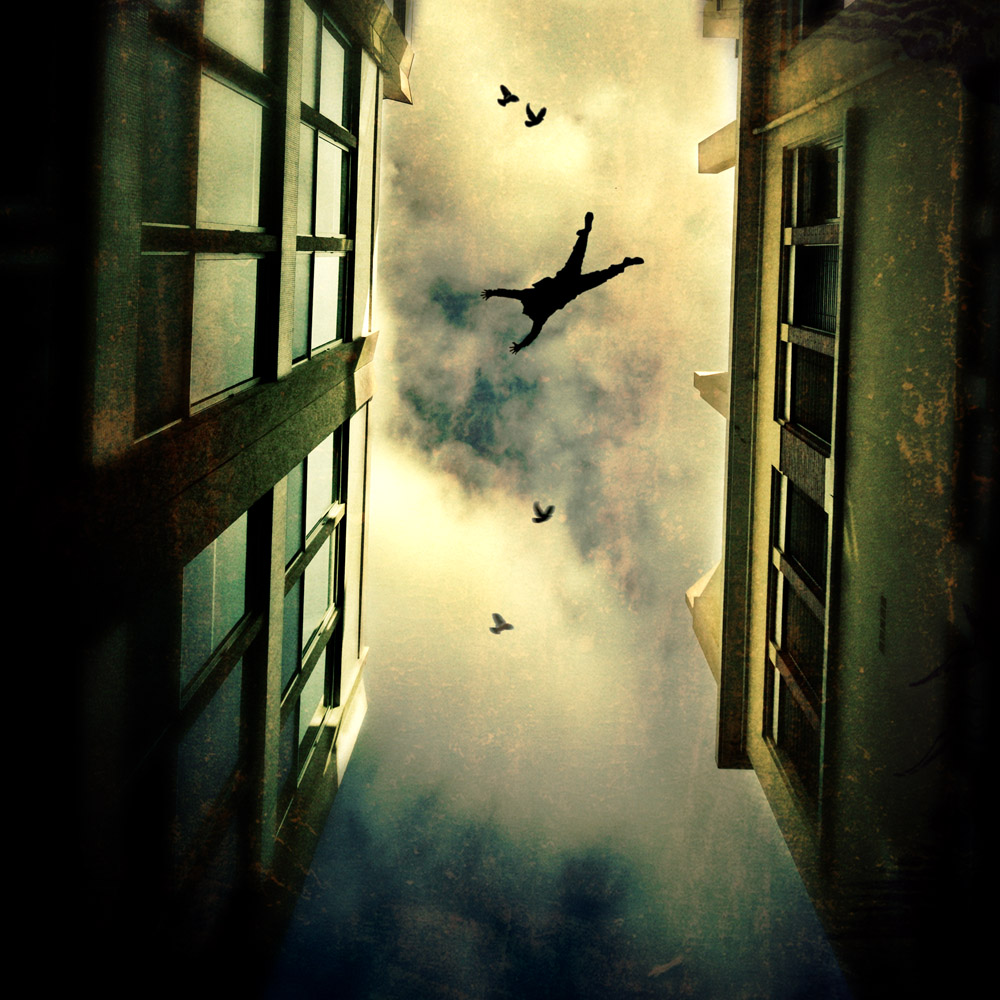 The fall, processing by Christophe Dessaigne