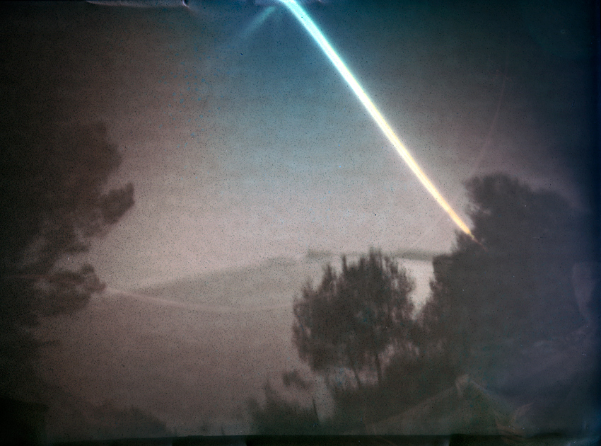 Holidays Postcards (3), photography by Danuta Turkiewicz. One week at the seaside... view from the cliff to La Ciotat.... self-made pinhole camera, solarography. paper: fomaspeed matt; 29.08.2011 to 02.09.2011; vertical. In Nature, Scenery