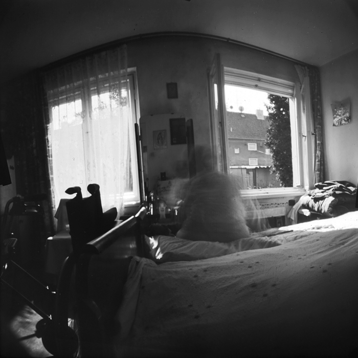 Sunday Noon, photography by Danuta Turkiewicz. el-chapeo pinhole camera, 0,4mm. paper, 5min, dark-room. In People, Everyday, Family