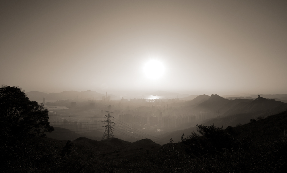 Some Day's Dusk, photography by Flipnfill Sam Keung. Taken from Hong Kong. In Construction, Cityscape, skyline