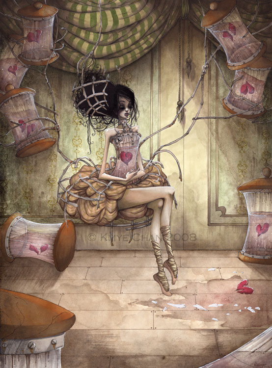 Incubation, painting by Kmye Chan. R&eacute;alis&eacute; pour l'exposition "Borderlove" &agrave; la galerie Dorothy Circus &agrave; Rome.

Made for the "Borderlove" group show at Dorothy Circus Gallery in Rome.. Feutres, aquarelles, acryliques // Markers, watercolours, acrylics