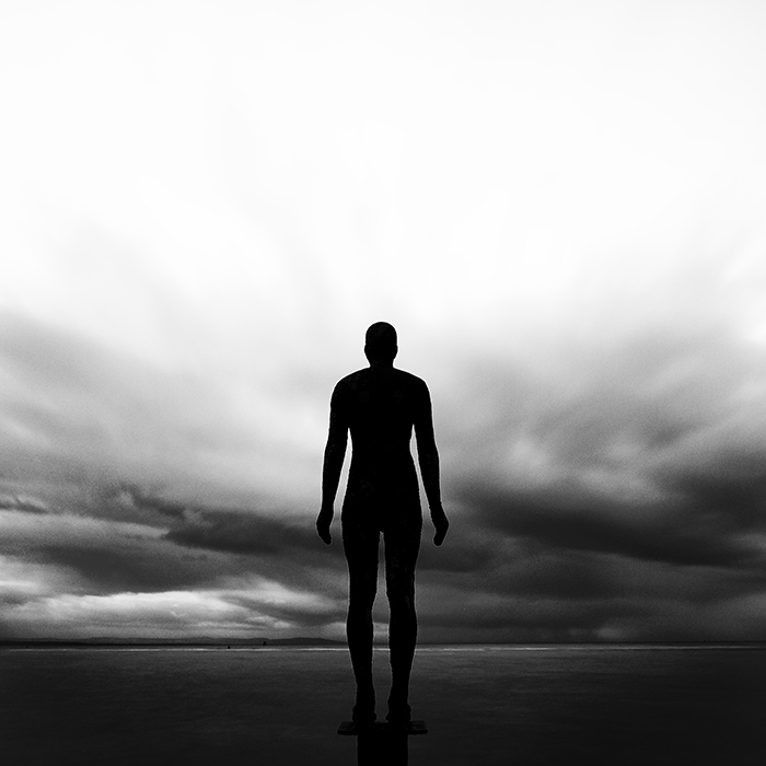 Genesis, photography by Paul Laurent Hughes. Another Place, by Anthony Gormley, Liverpool.. Nikon D80 + 18-135mm. In Nature, Scenery, Waterscape