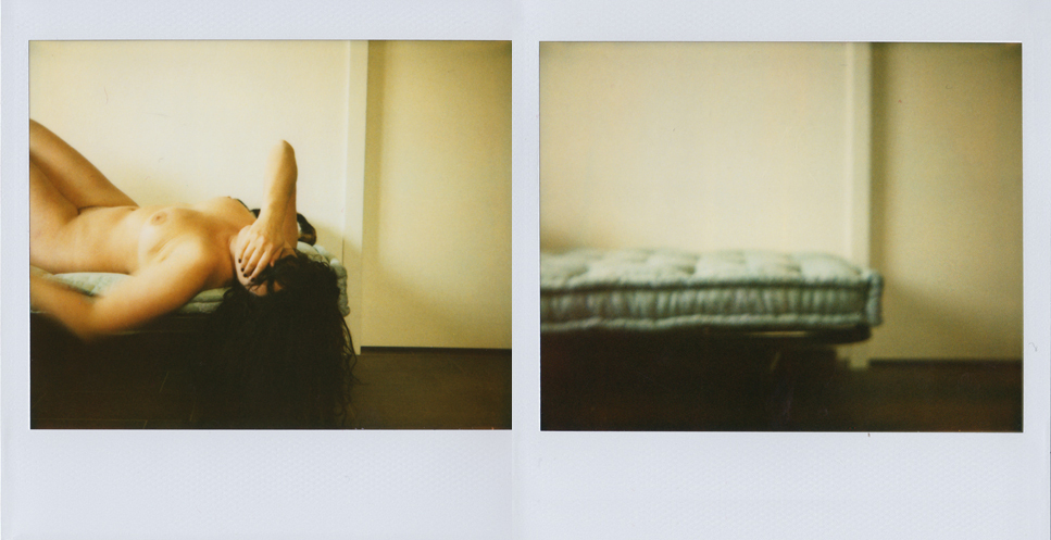 When You Are Away I Can See Well, photography by Carmen Palermo. polaroid image. polaroid image expired. In People, Self-portrait