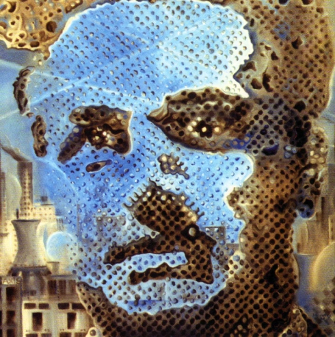 Portrait of Henry,living in an industrialized world., drawing by Geoffrey Cervantes. Henry is the protagonist of David Lynch's film,Eraserhead...I was profoundly inspired by this totally bizarre,traumatic,surreal film,and decided to paint Henry,as a molecular structure.... oil on canvas