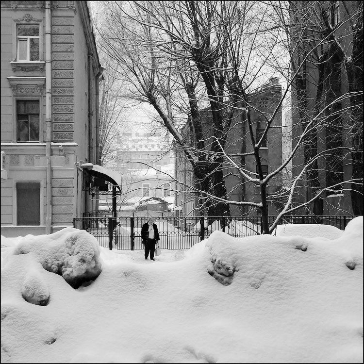 Again About Snow (3), photography by Victor More. In Construction, Cityscape, skyline