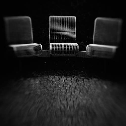 Un Regard Dans Le Vide, photography by Rumen Petkov. Canon 50D , LensBaby. In Construction, Place, Garden, park