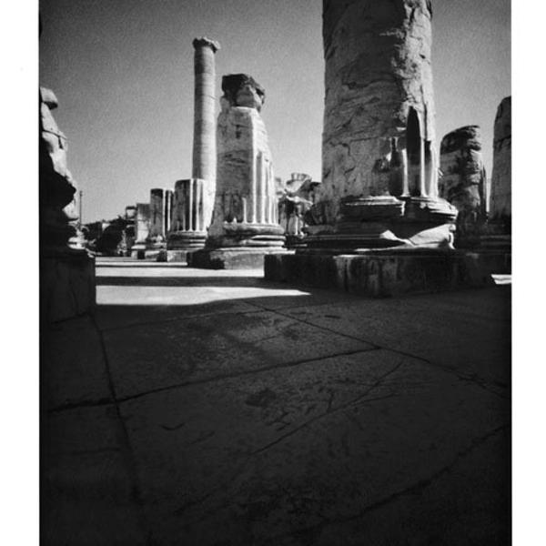 Didim Temple of Apollo, photography by Luca Baldassari. polaroid 4x5. pinhole. In Construction, Edifice
