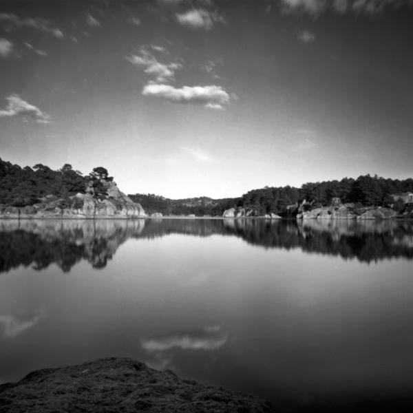 Mexico Arereko Lake, photography by Luca Baldassari. negative bw 5x7. pinhole. In Nature, Scenery, Waterscape