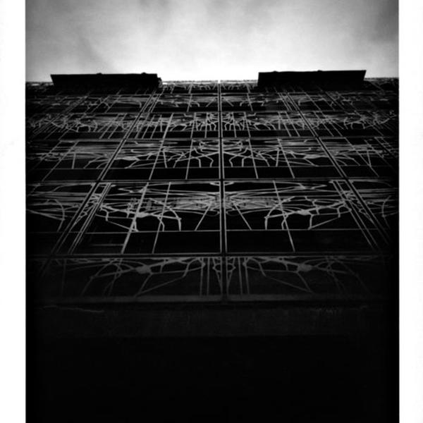 ministere de la culture, photography by Luca Baldassari. fuji instant 4x5. pinhole. In Construction, Cityscape, skyline