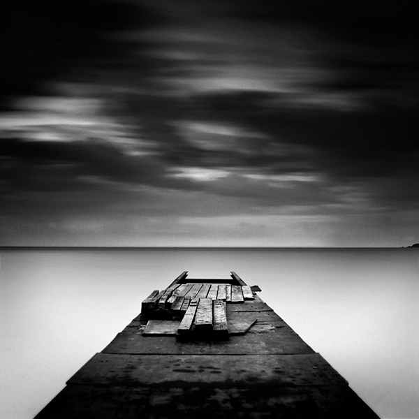 Unfinished Pier, photography by Samuil Velichkov. In Nature, Scenery, Waterscape