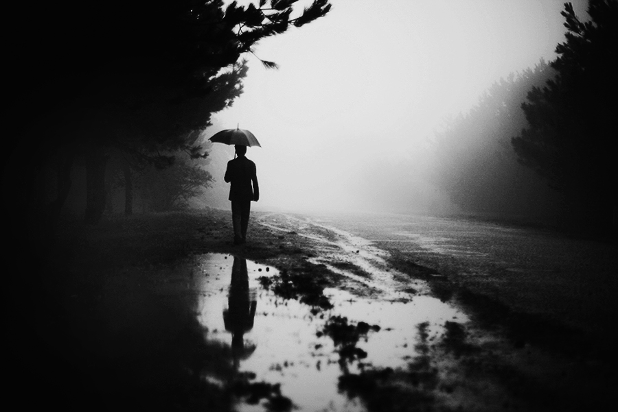 Rainy Man, photography by Patrick Shubitidze. Canon 5D. In People, Everyday, Countryside