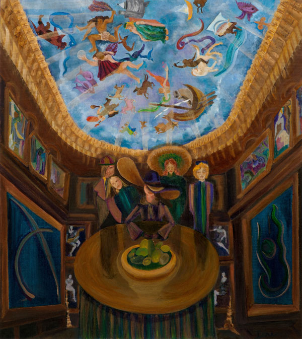 The Art Committee, Artwork by Ione Citrin. A new oil painting by ione Citrin. oil, canvas. Oil on Canvas