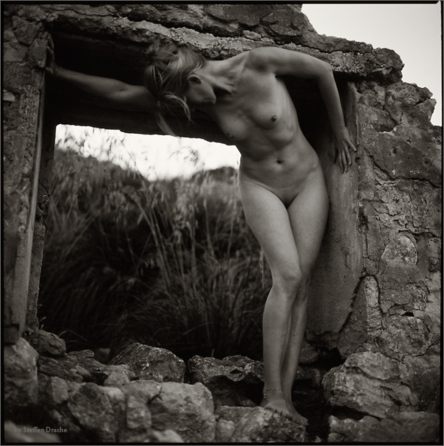 Talaia D'albercuix Iii, photography by Steffen Drache. Mallorca. Rolleiflex SL66. In People, Nude, Female. Talaia D'albercuix Iii, photography by Steffen Drache. Image #300340