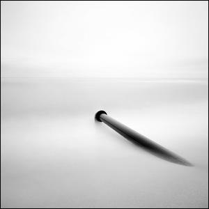 pipe line, photography by Yein. South Korea, March 18, 2009. Rolleiflex fw / kodak 100tmx. long exposure / Toned gelatin selver print. In Nature, Scenery, Waterscape