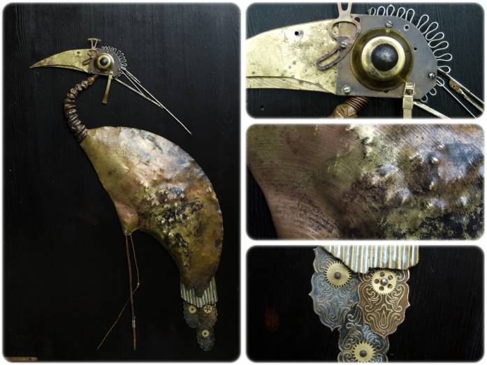 Metal mix. In Nature, Animal, Bird. Bird Cx, sculpture by Vladimiras Nikonovas. Image #267285