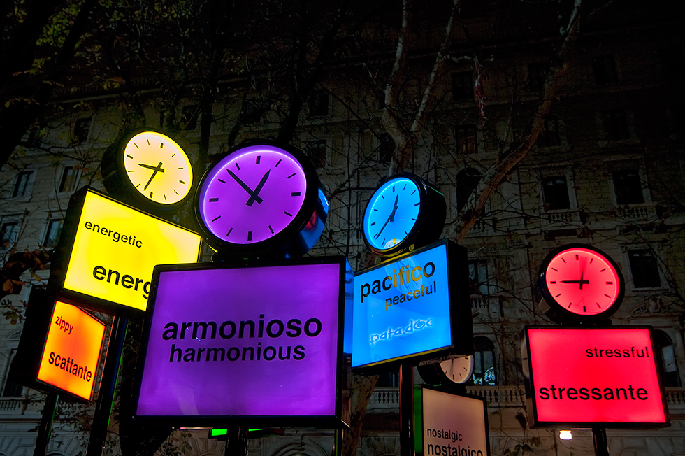 TIME IS THE ONLY ENEMY !, photography by Alessandro Rovelli. A shot taken in Milano City at night, hand held.... Pentax K20. Digital. In People, Everyday, City life