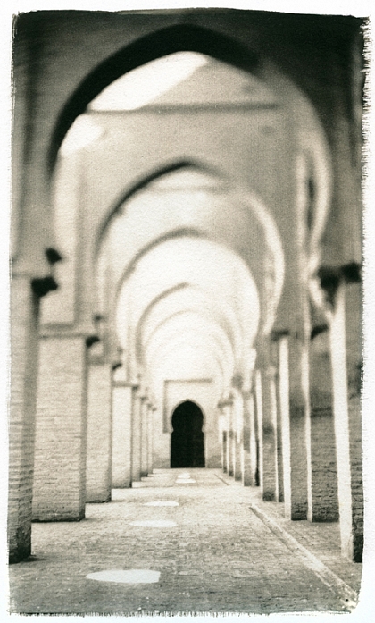 Mosqu&eacute;e Tinmel Ziatype, photography by Emmanuel Moal. Camera Homemade. Ziatype. In Construction, Edifice, Religious