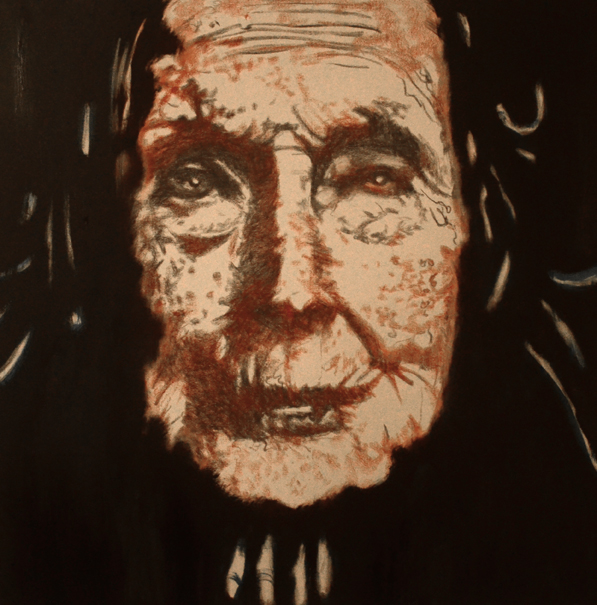 Old, Artwork by Anika Kuntze. acryl and pastell. painting