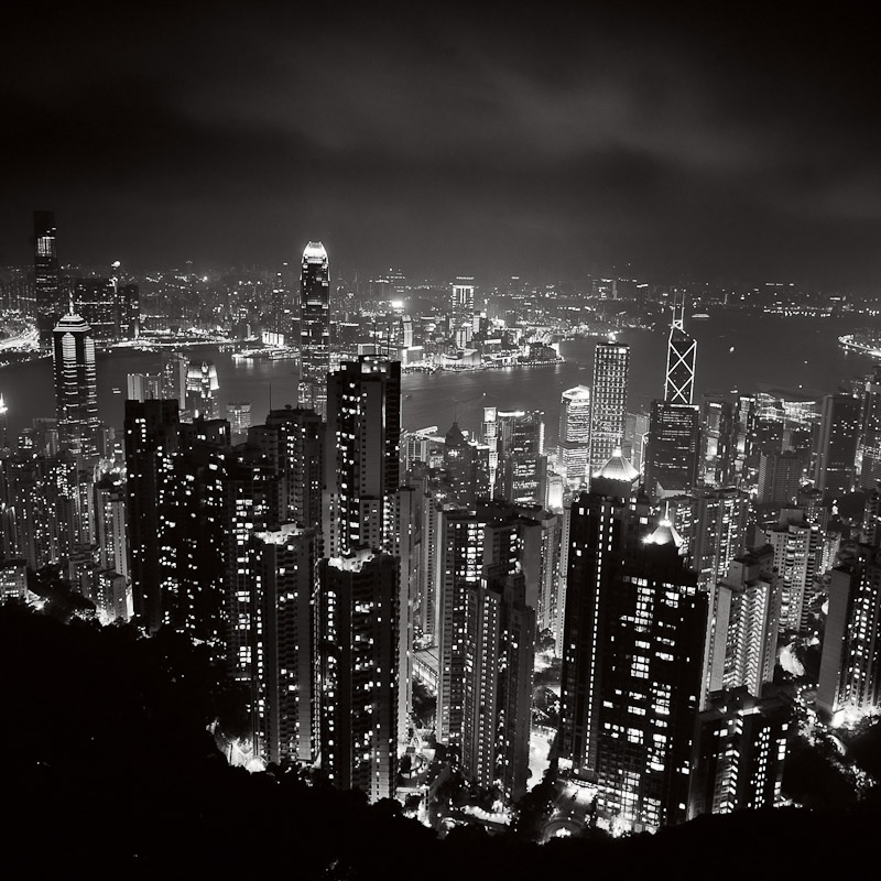 In Construction, Cityscape, skyline. Hk - From The Peak #2, photography by Olivier Borson. Image #254752