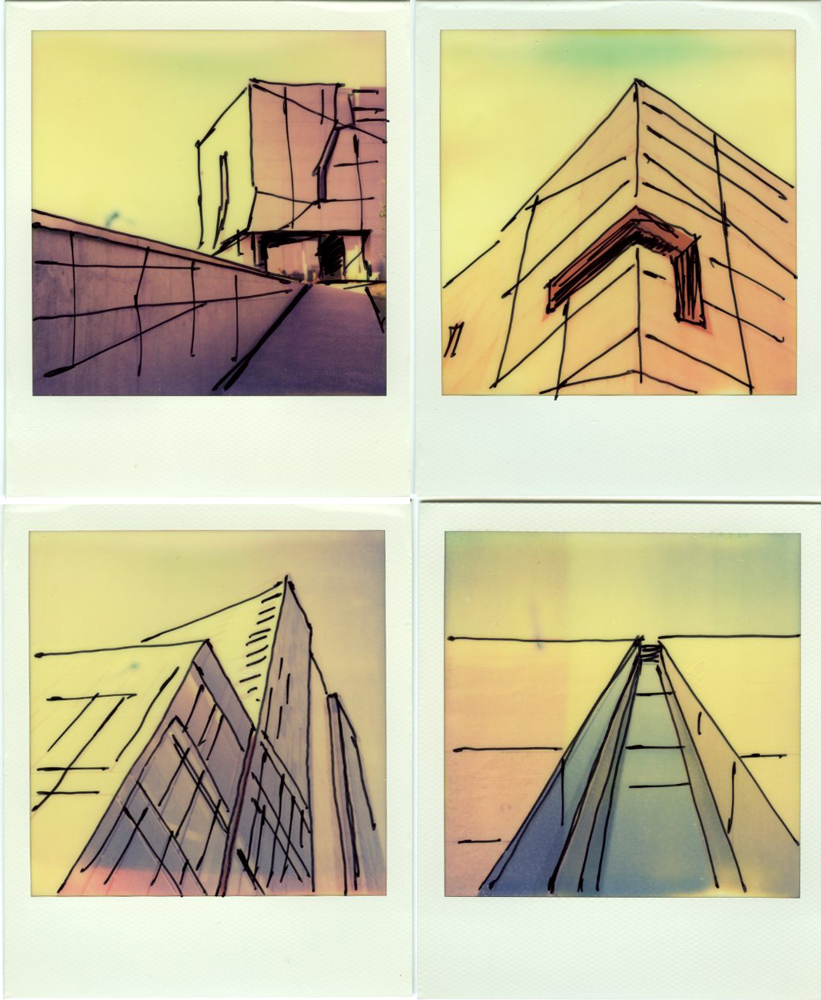 small experiment. polaroid+pencils. In Construction, Edifice, Building. Pola And Lines, photography by Andrea Ehrenreich. Image #414982